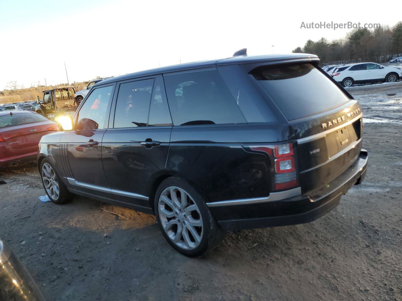 2017 Land Rover Range Rover Hse Черный vin: SALGS2FV7HA338629