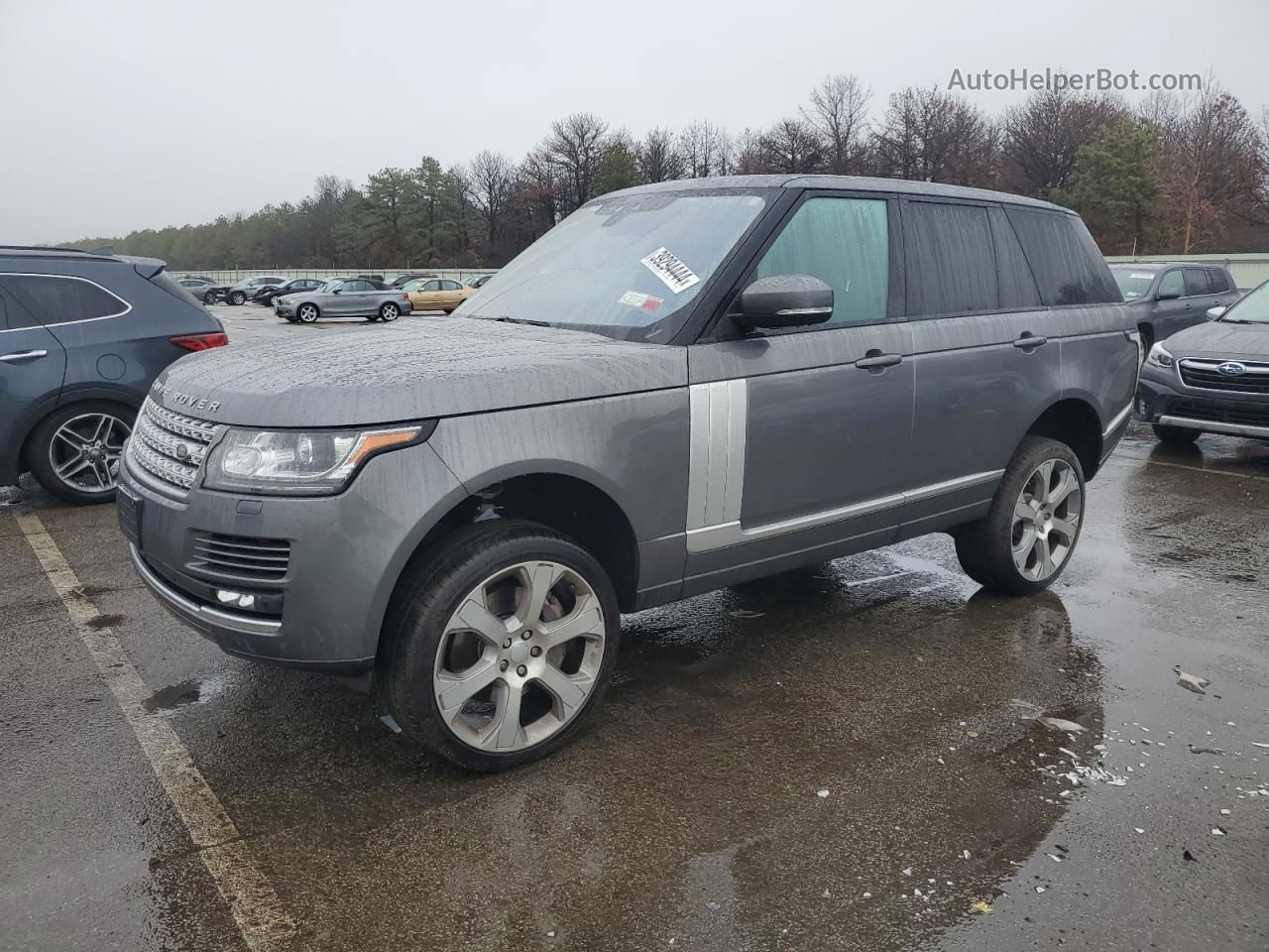 2017 Land Rover Range Rover Hse Серебряный vin: SALGS2FV7HA339019