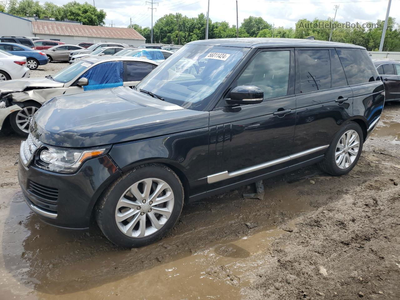 2017 Land Rover Range Rover Hse Black vin: SALGS2FV9HA362348