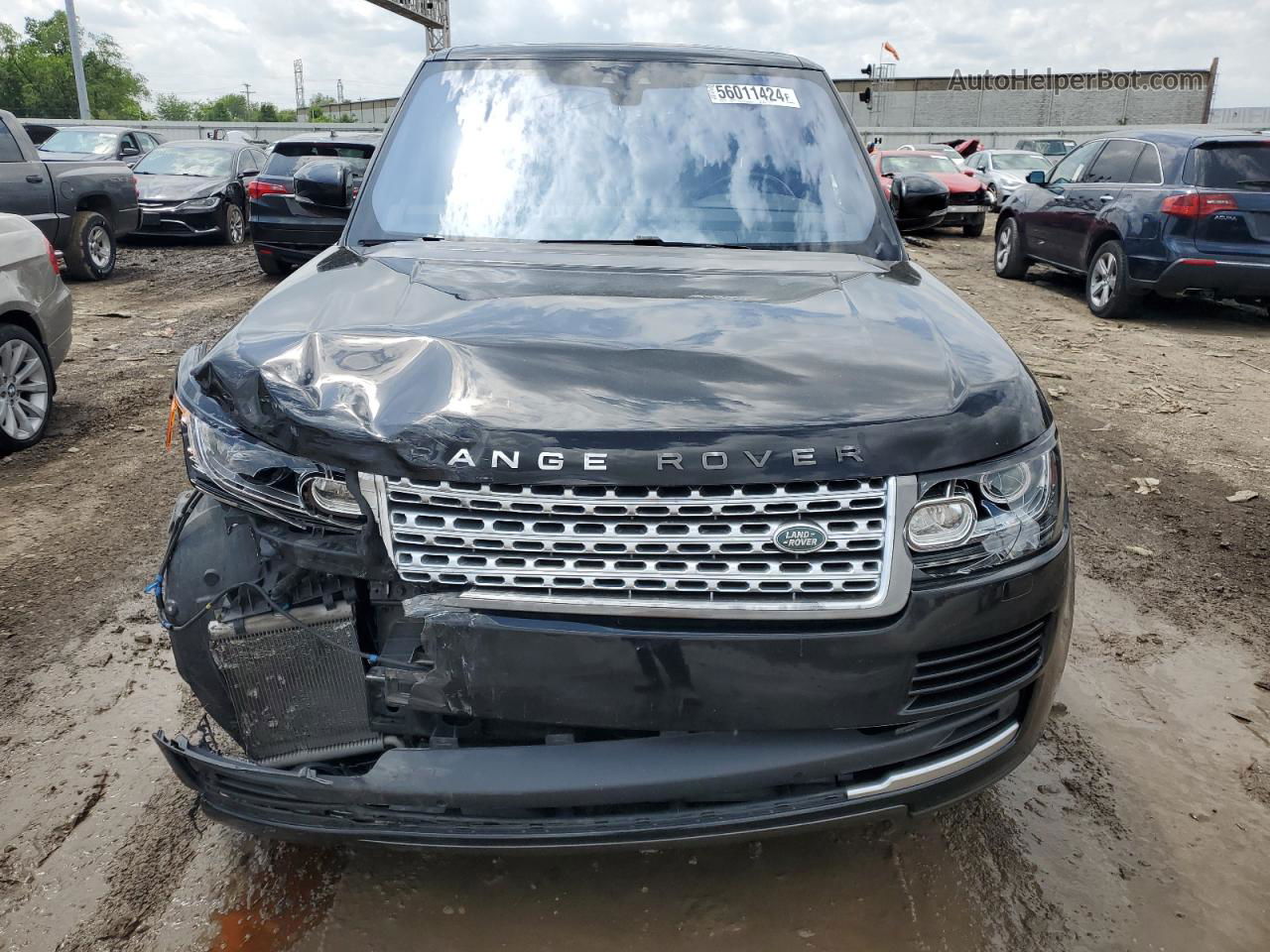 2017 Land Rover Range Rover Hse Черный vin: SALGS2FV9HA362348