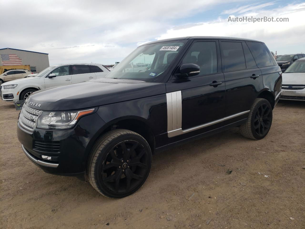 2014 Land Rover Range Rover Supercharged Черный vin: SALGS2TF0EA153220