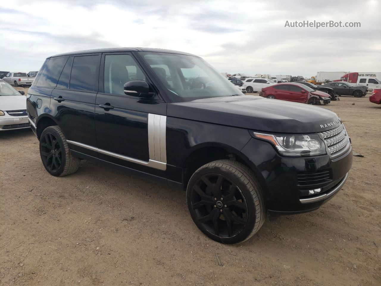 2014 Land Rover Range Rover Supercharged Black vin: SALGS2TF0EA153220