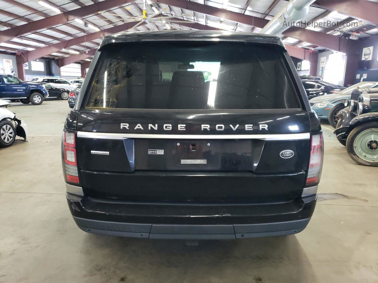 2014 Land Rover Range Rover Supercharged Black vin: SALGS2TF0EA180000