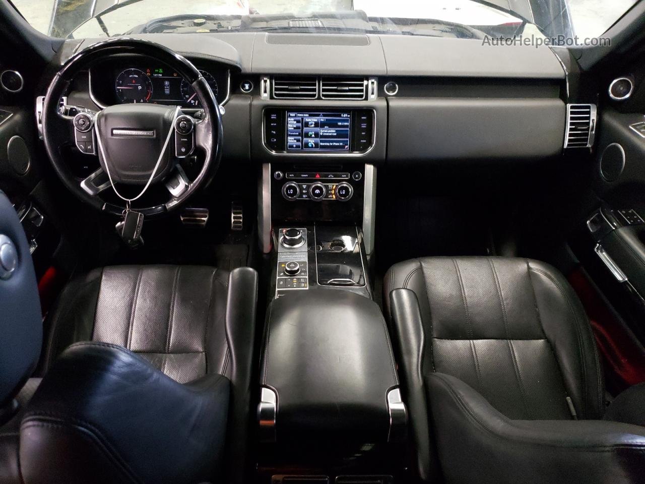 2014 Land Rover Range Rover Supercharged Черный vin: SALGS2TF0EA180000