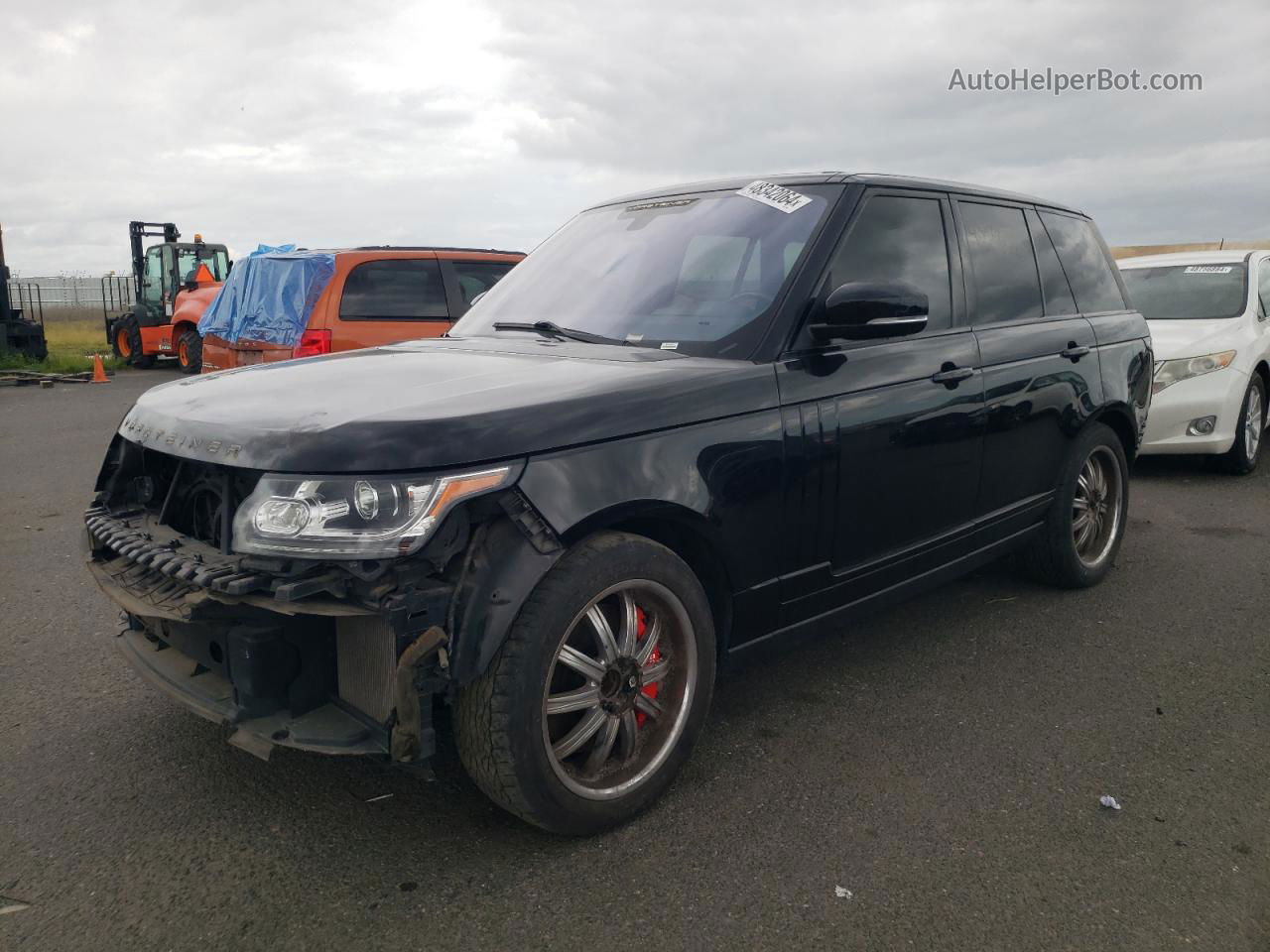 2015 Land Rover Range Rover Supercharged Черный vin: SALGS2TF0FA210856