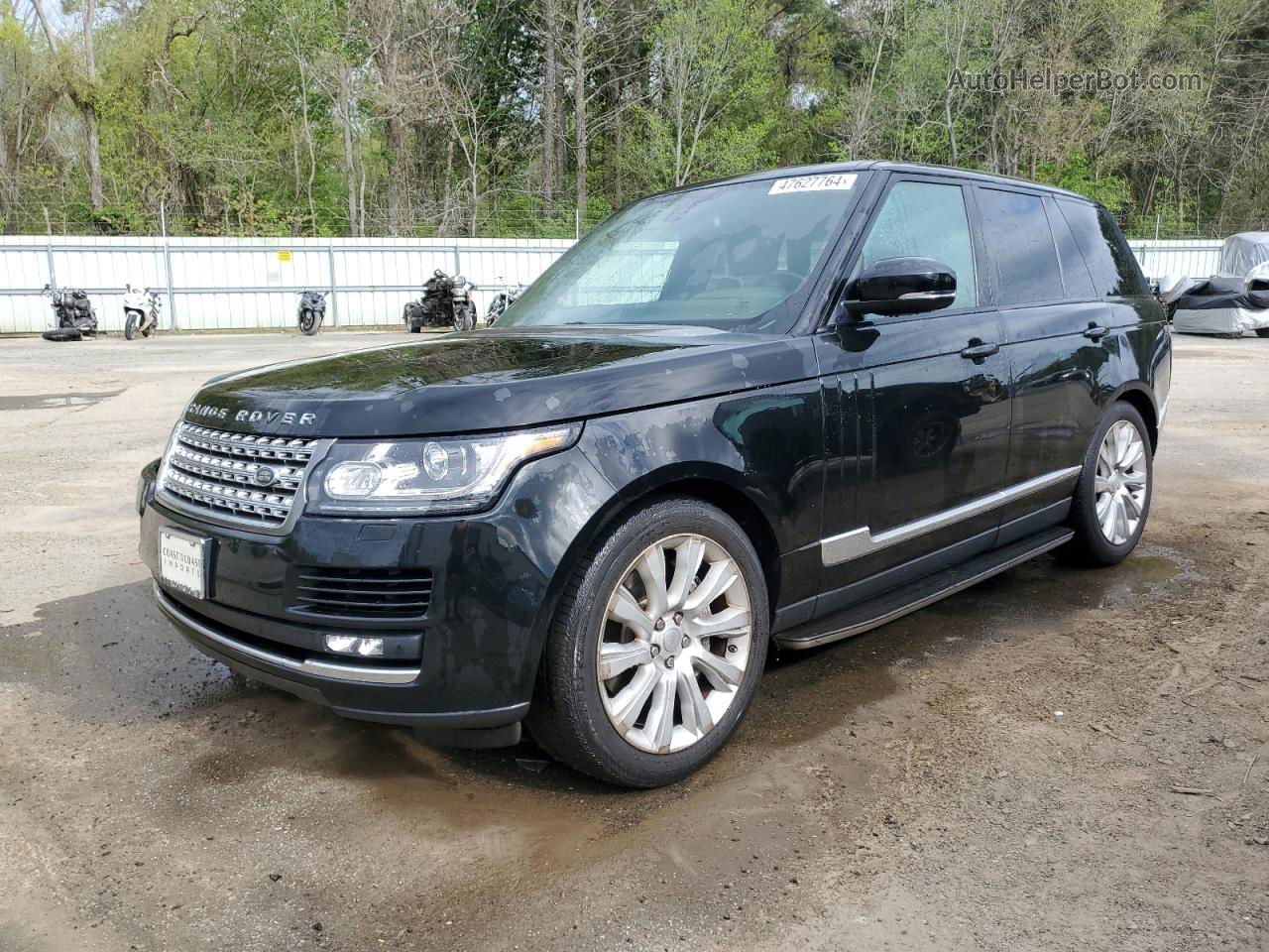 2015 Land Rover Range Rover Supercharged Черный vin: SALGS2TF0FA215023