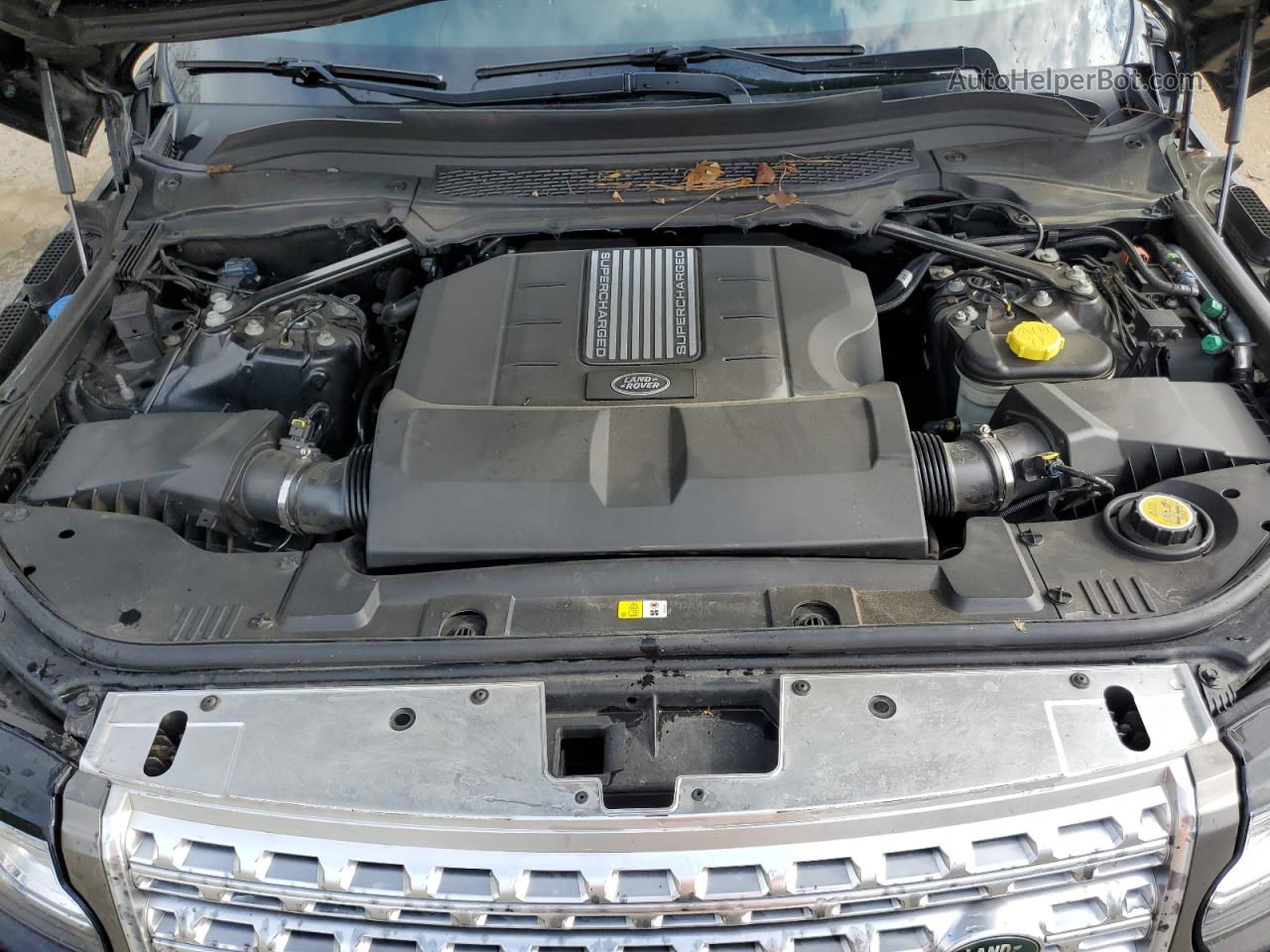 2015 Land Rover Range Rover Supercharged Черный vin: SALGS2TF0FA215023