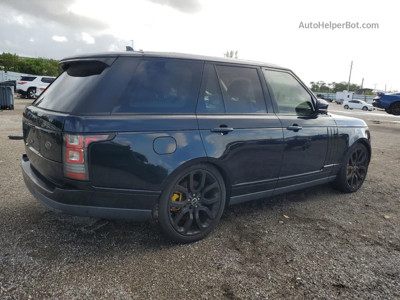 2015 Land Rover Range Rover Supercharged Blue vin: SALGS2TF0FA240049