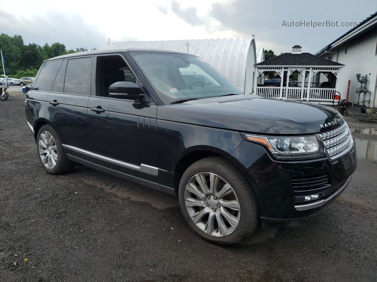 2014 Land Rover Range Rover Supercharged Черный vin: SALGS2TF1EA196223