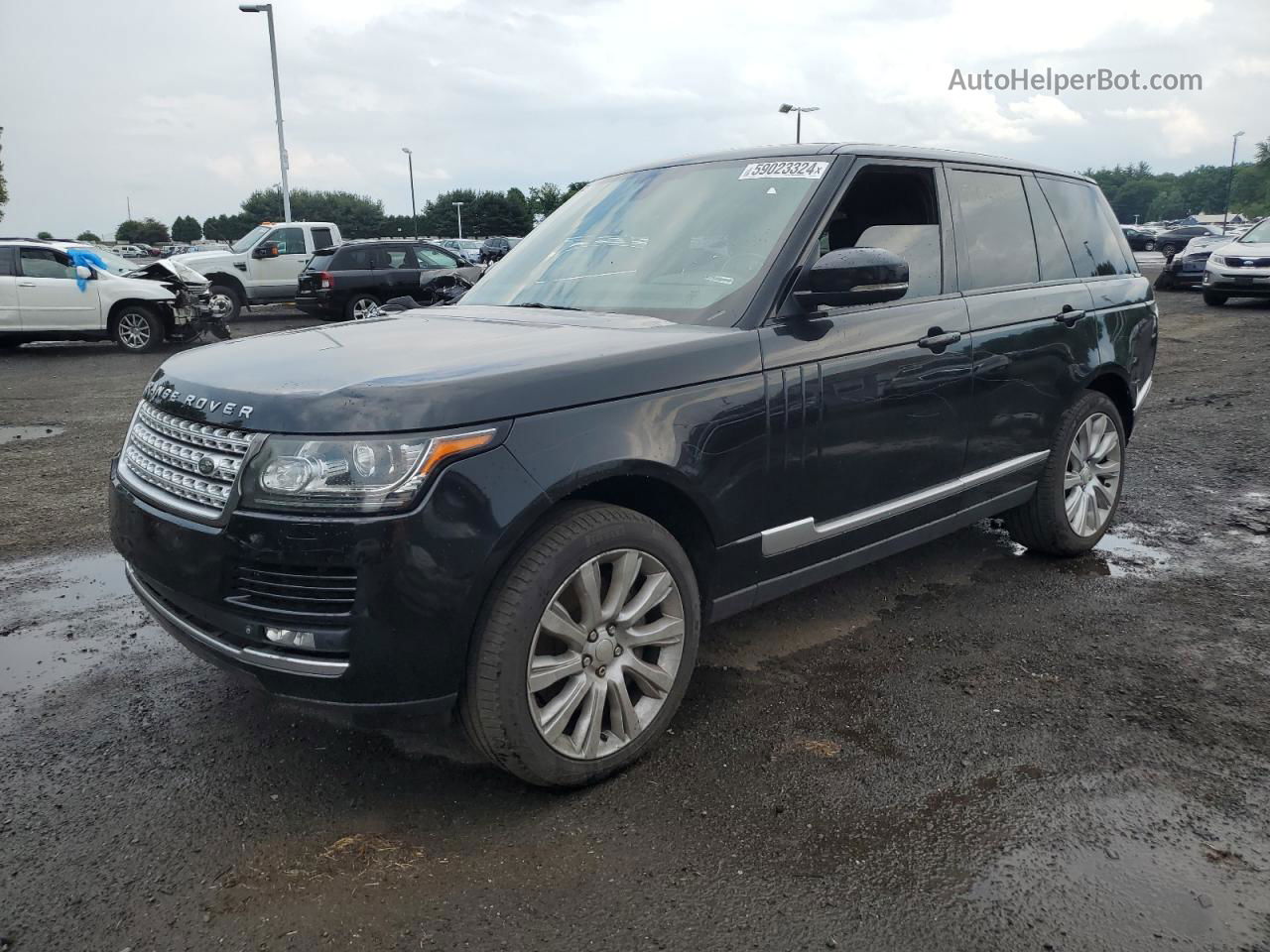 2014 Land Rover Range Rover Supercharged Black vin: SALGS2TF1EA196223