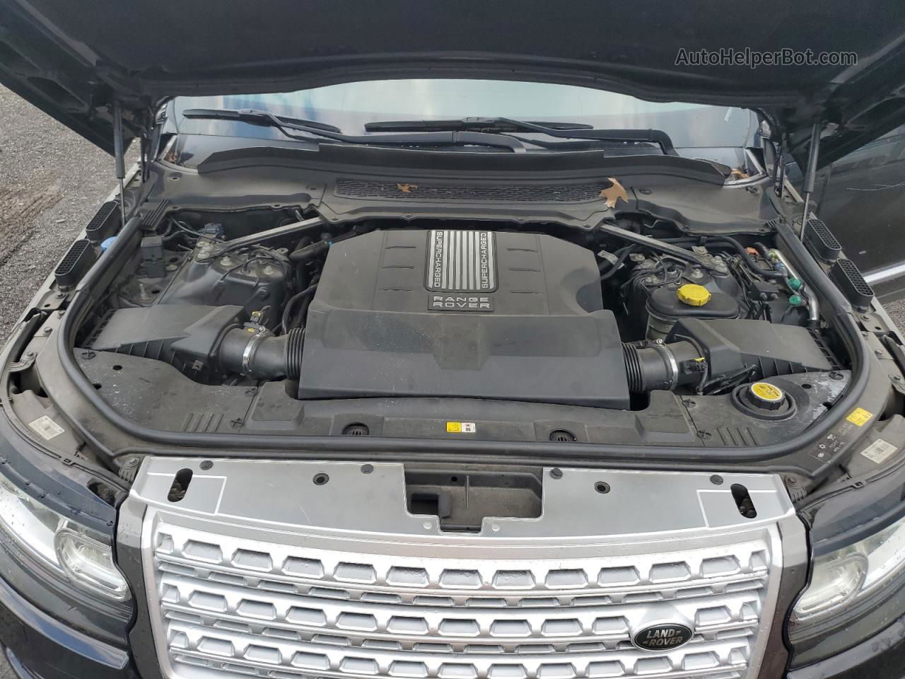 2014 Land Rover Range Rover Supercharged Черный vin: SALGS2TF1EA196223