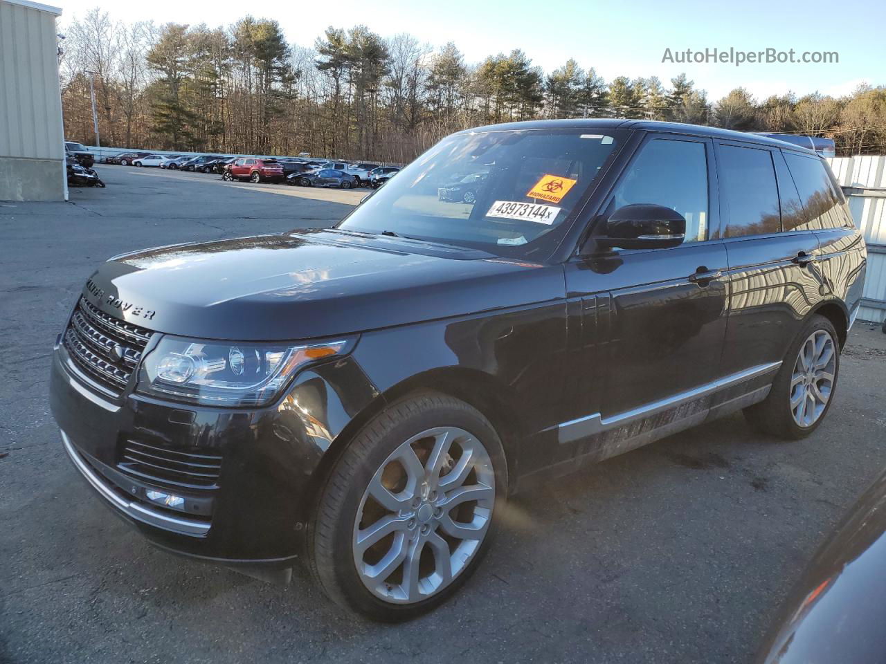 2015 Land Rover Range Rover Supercharged Черный vin: SALGS2TF1FA218724