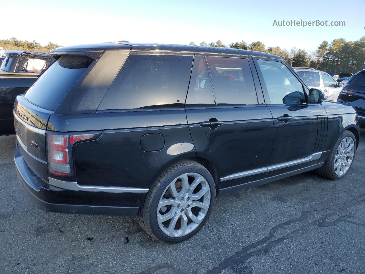 2015 Land Rover Range Rover Supercharged Черный vin: SALGS2TF1FA218724