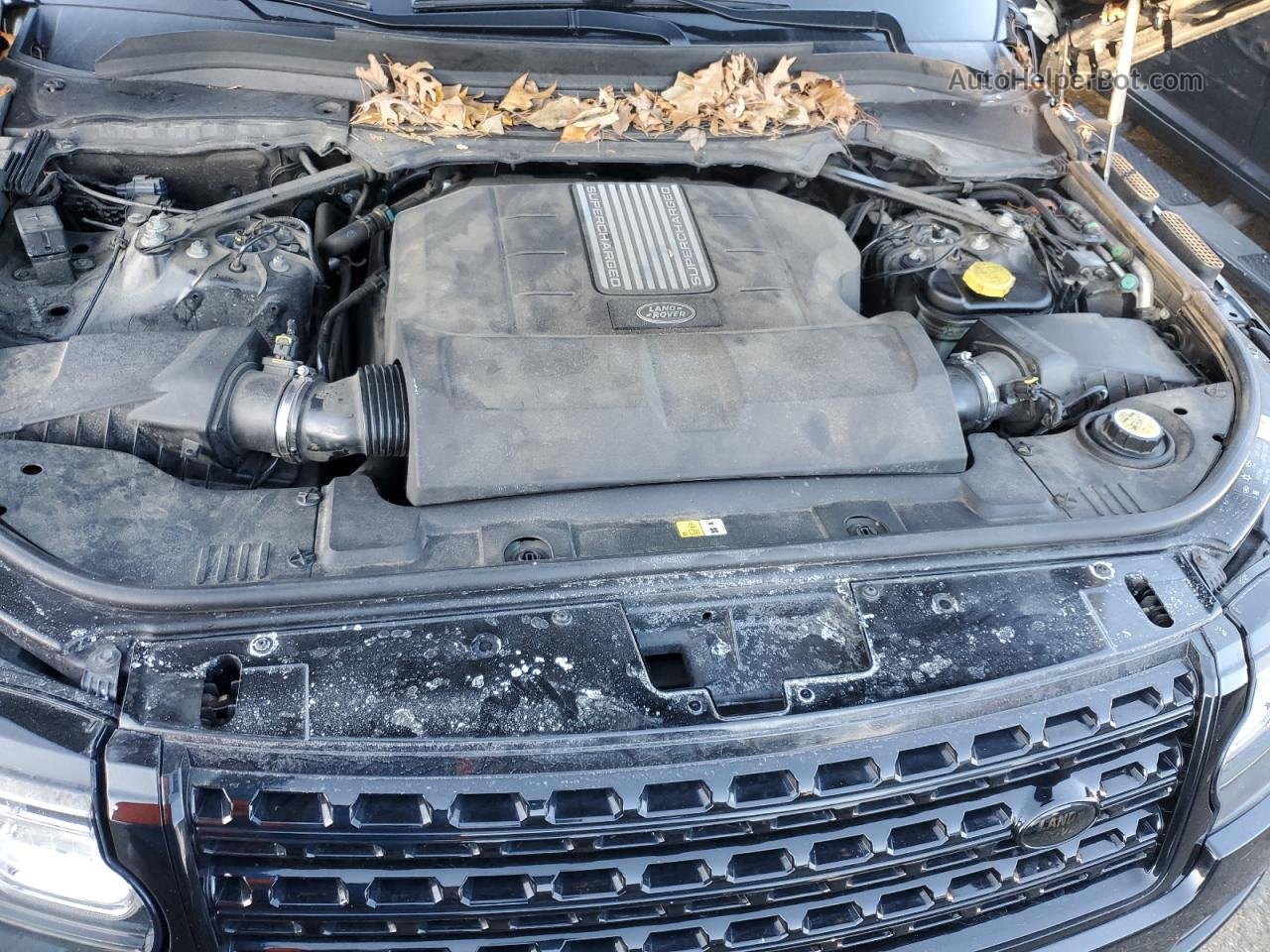 2015 Land Rover Range Rover Supercharged Черный vin: SALGS2TF1FA218724
