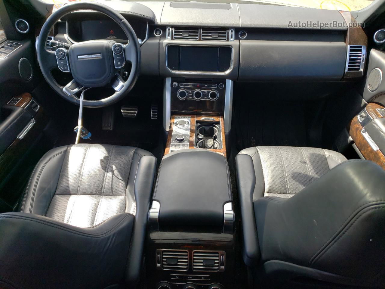 2015 Land Rover Range Rover Supercharged Черный vin: SALGS2TF1FA224216