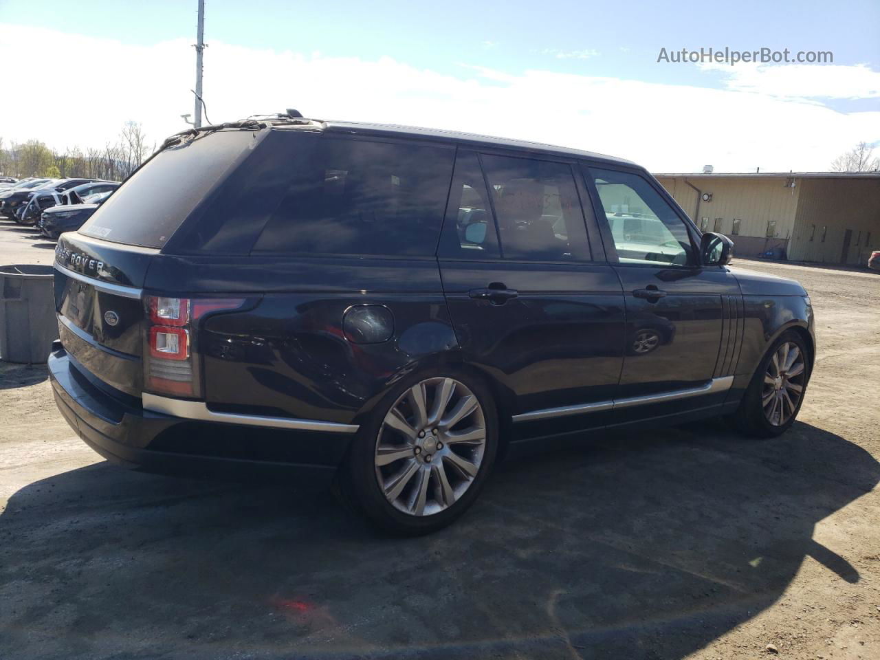 2015 Land Rover Range Rover Supercharged Черный vin: SALGS2TF1FA224216