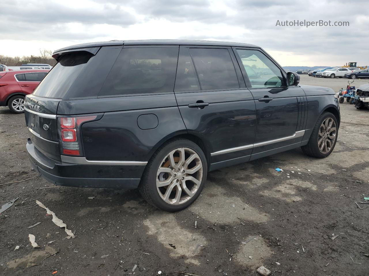 2014 Land Rover Range Rover Supercharged Black vin: SALGS2TF2EA190477