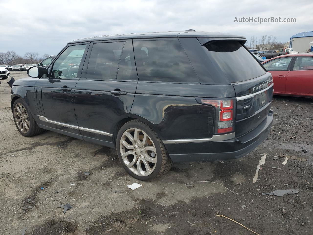 2014 Land Rover Range Rover Supercharged Black vin: SALGS2TF2EA190477