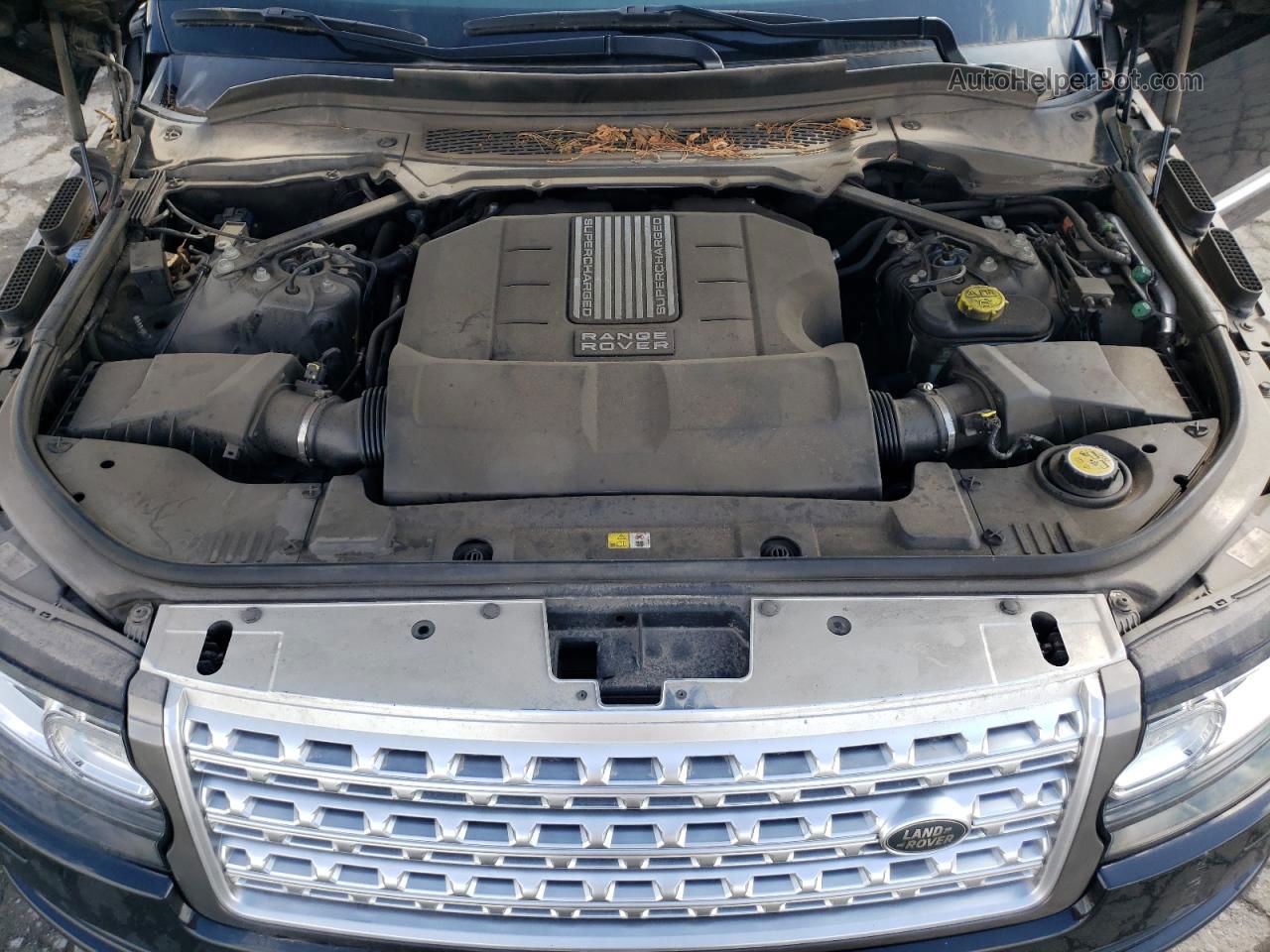 2014 Land Rover Range Rover Supercharged Черный vin: SALGS2TF2EA190477