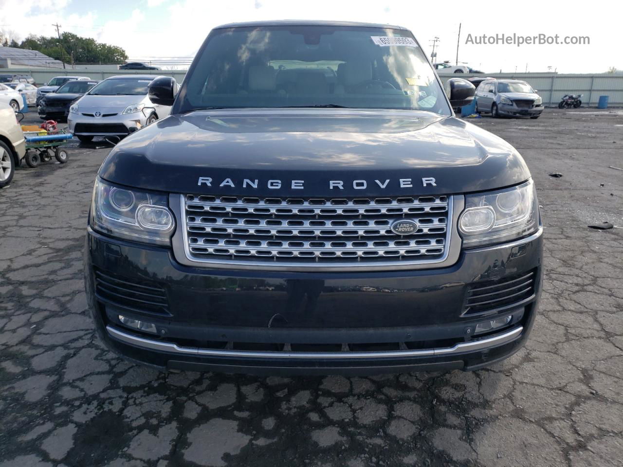 2014 Land Rover Range Rover Supercharged Черный vin: SALGS2TF2EA190477