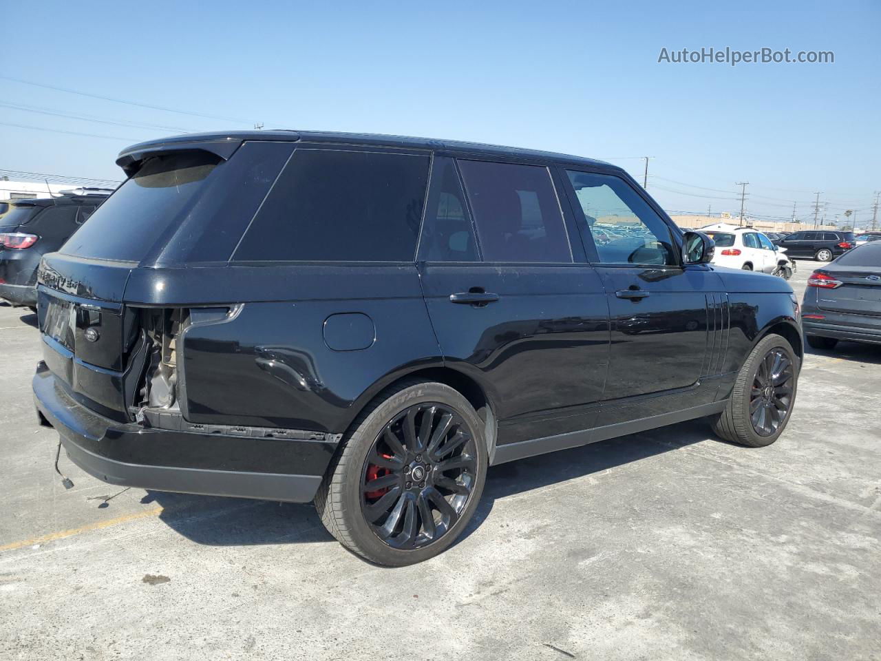 2015 Land Rover Range Rover Supercharged Black vin: SALGS2TF2FA226752