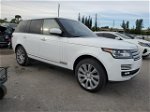 2015 Land Rover Range Rover Supercharged White vin: SALGS2TF4FA223738