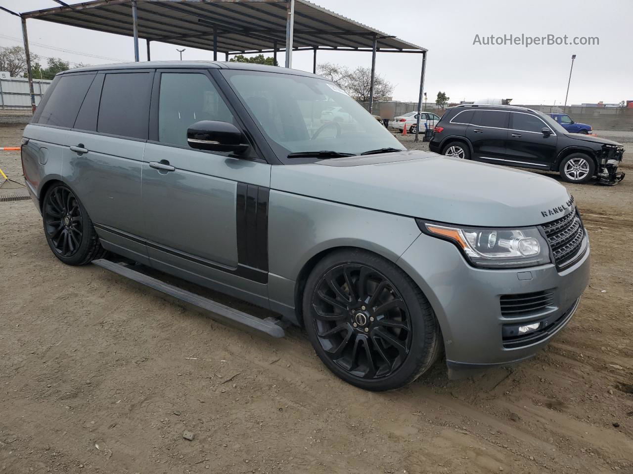 2015 Land Rover Range Rover Supercharged Gray vin: SALGS2TF4FA240054