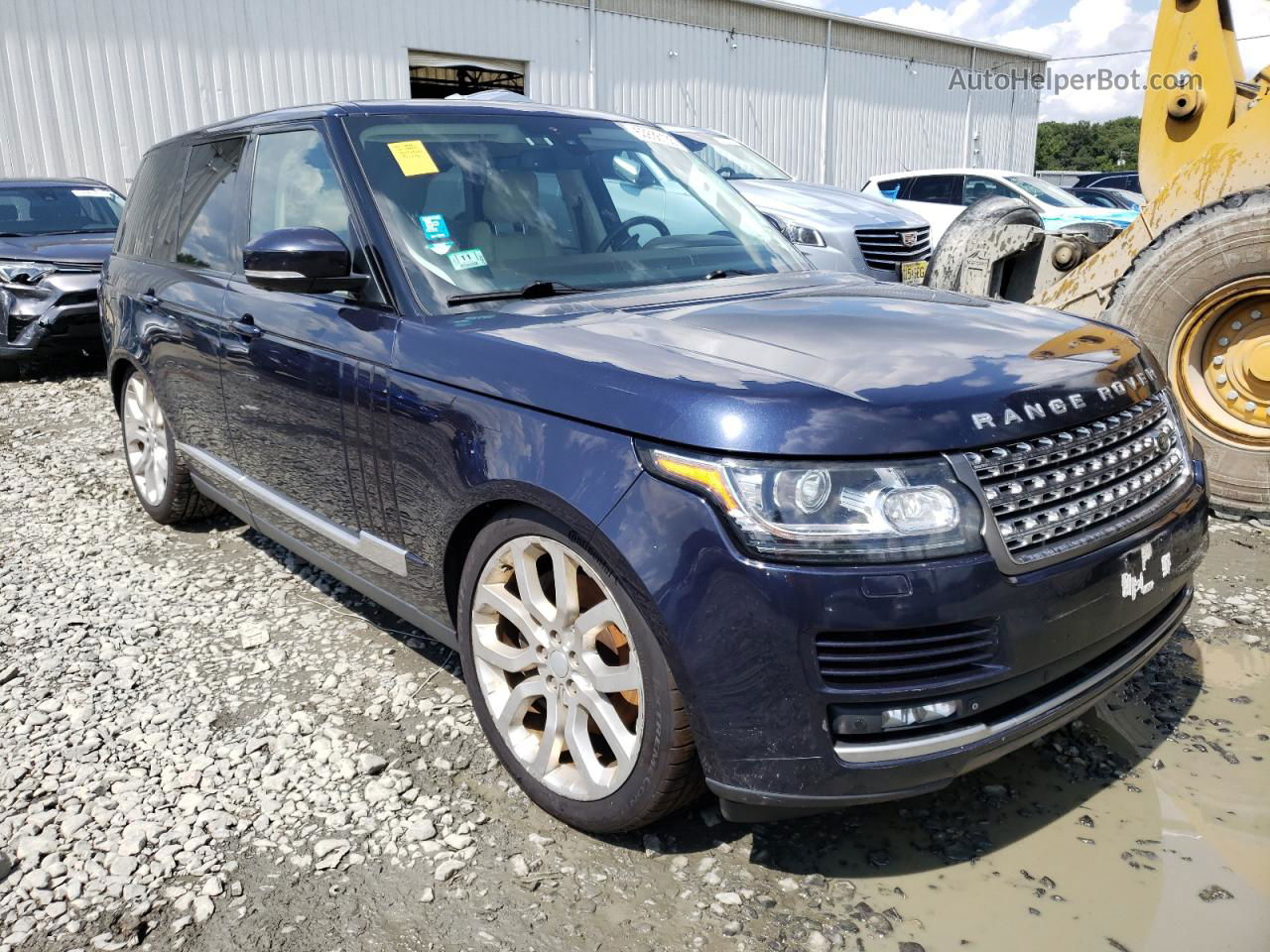 2014 Land Rover Range Rover Supercharged Blue vin: SALGS2TF5EA169042