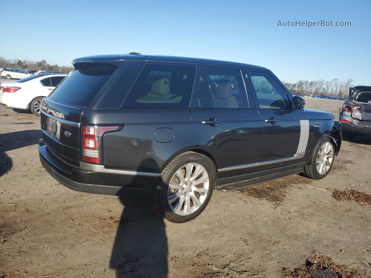 2015 Land Rover Range Rover Supercharged Black vin: SALGS2TF5FA202042