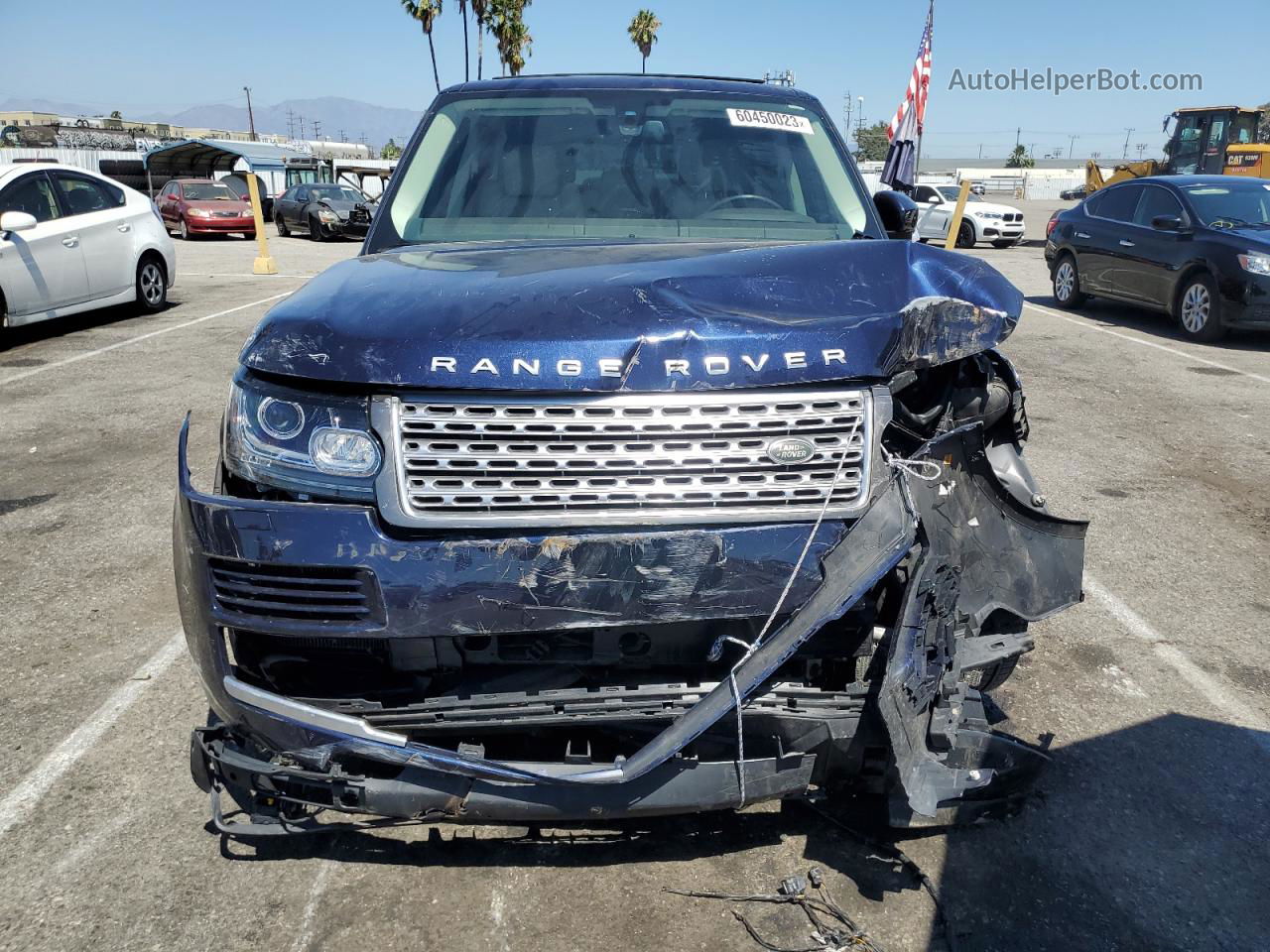 2015 Land Rover Range Rover Supercharged Blue vin: SALGS2TF5FA216152