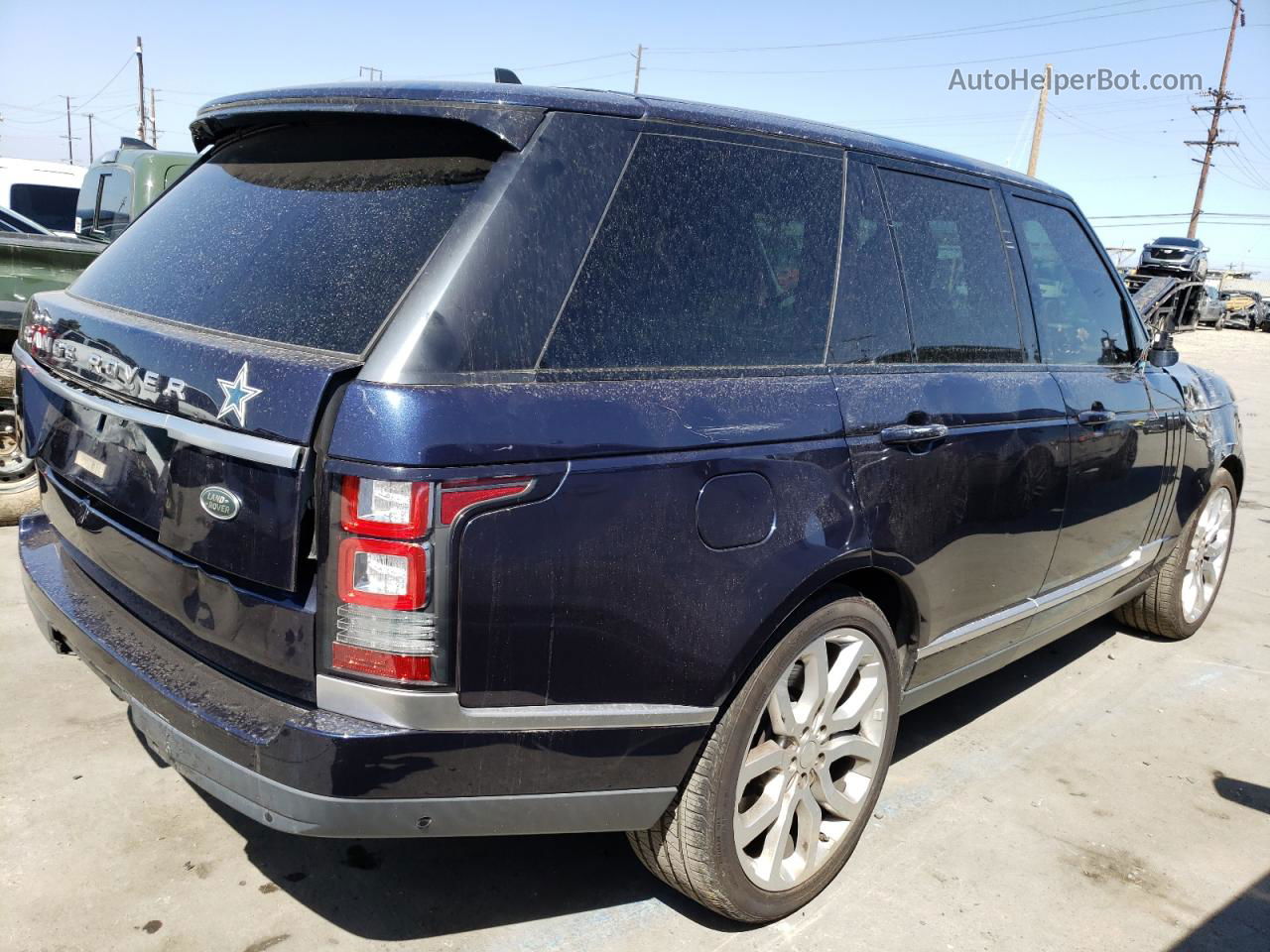 2015 Land Rover Range Rover Supercharged Blue vin: SALGS2TF5FA216152