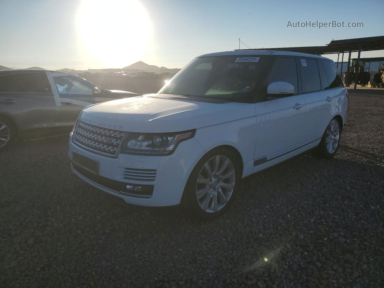 2015 Land Rover Range Rover Supercharged White vin: SALGS2TF5FA235493