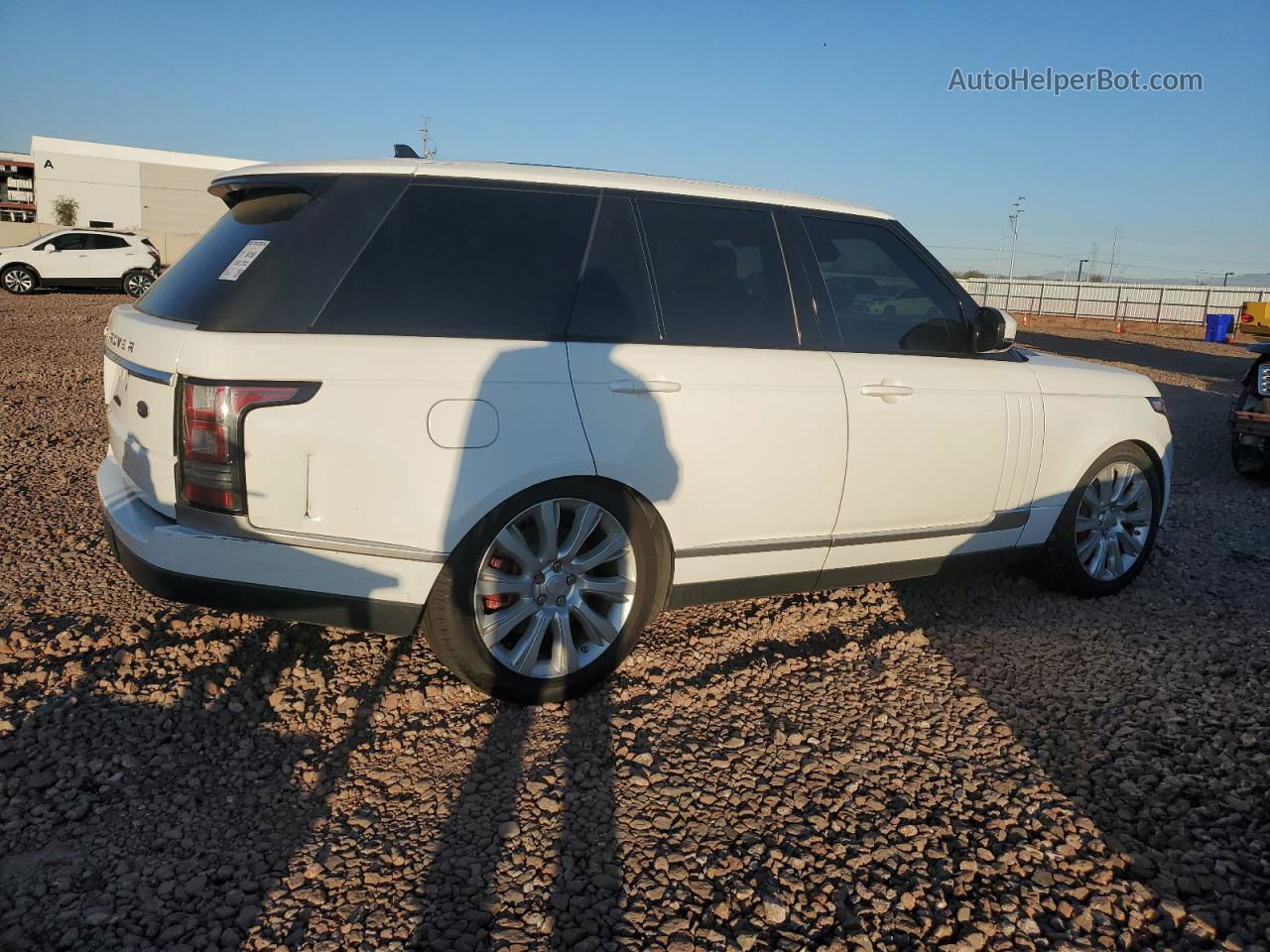 2015 Land Rover Range Rover Supercharged White vin: SALGS2TF5FA235493