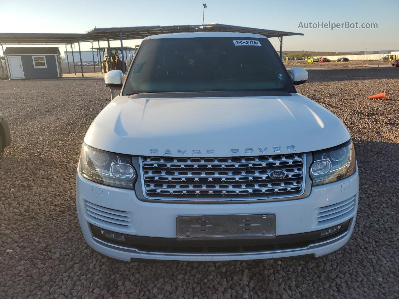 2015 Land Rover Range Rover Supercharged White vin: SALGS2TF5FA235493