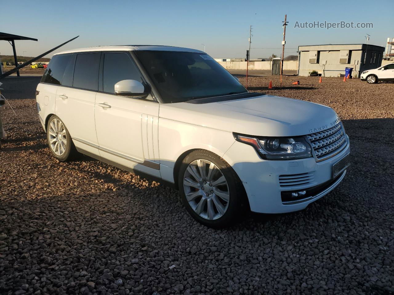 2015 Land Rover Range Rover Supercharged White vin: SALGS2TF5FA235493