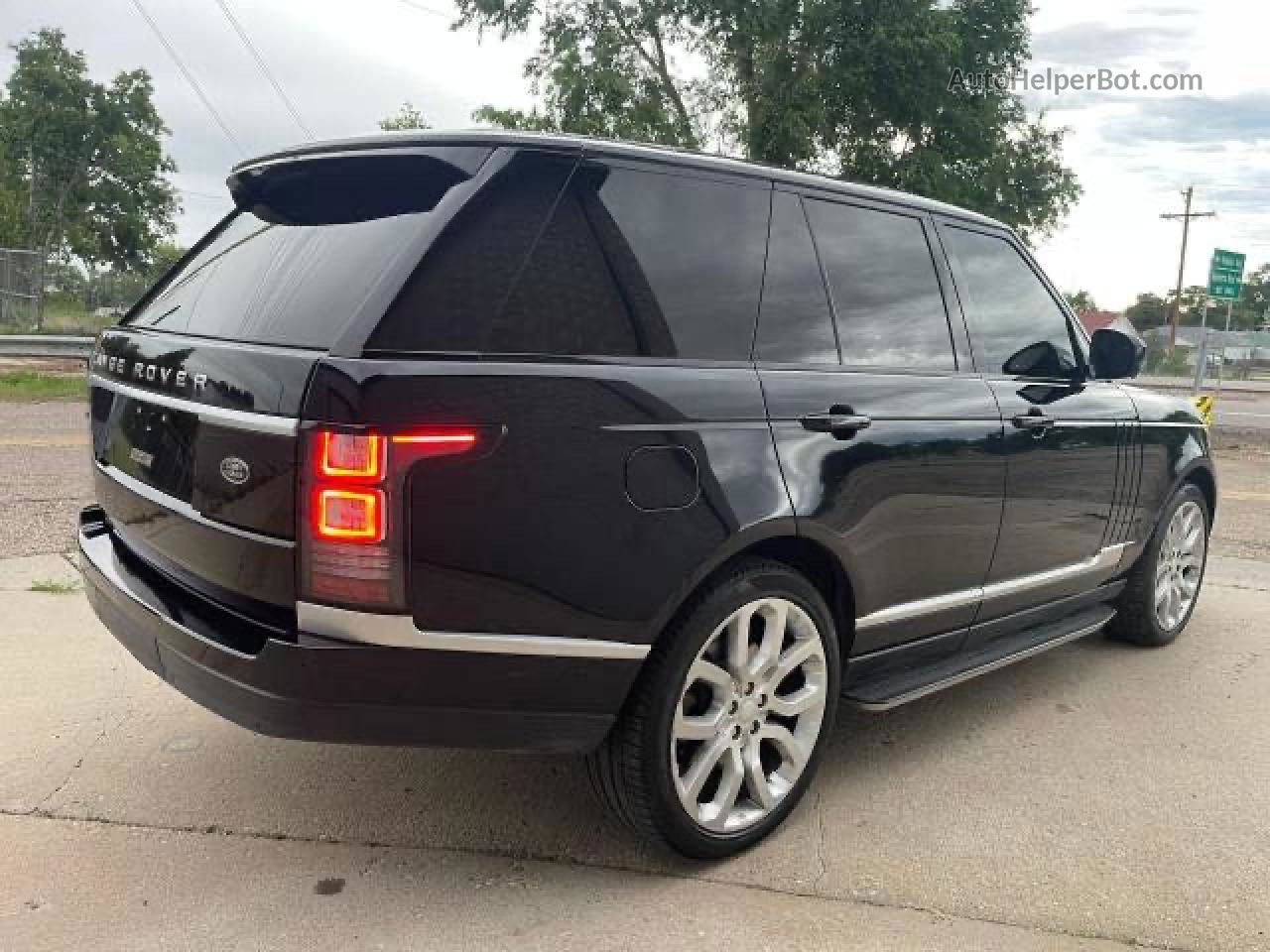 2014 Land Rover Range Rover Supercharged Черный vin: SALGS2TF6EA155229