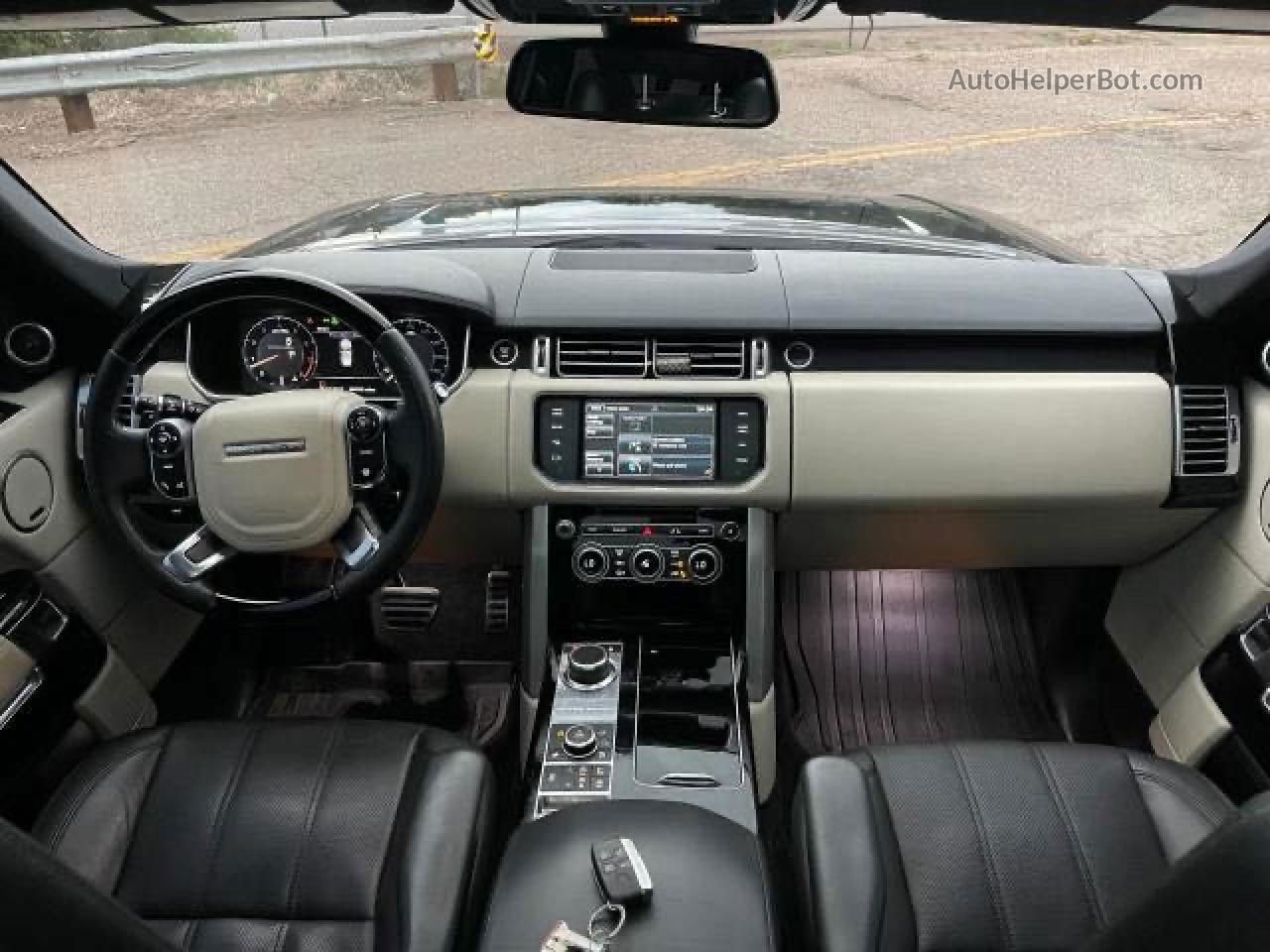 2014 Land Rover Range Rover Supercharged Черный vin: SALGS2TF6EA155229