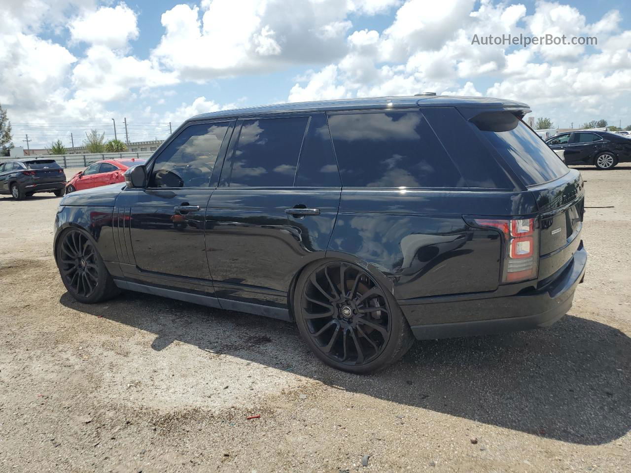 2014 Land Rover Range Rover Supercharged Черный vin: SALGS2TF7EA174839