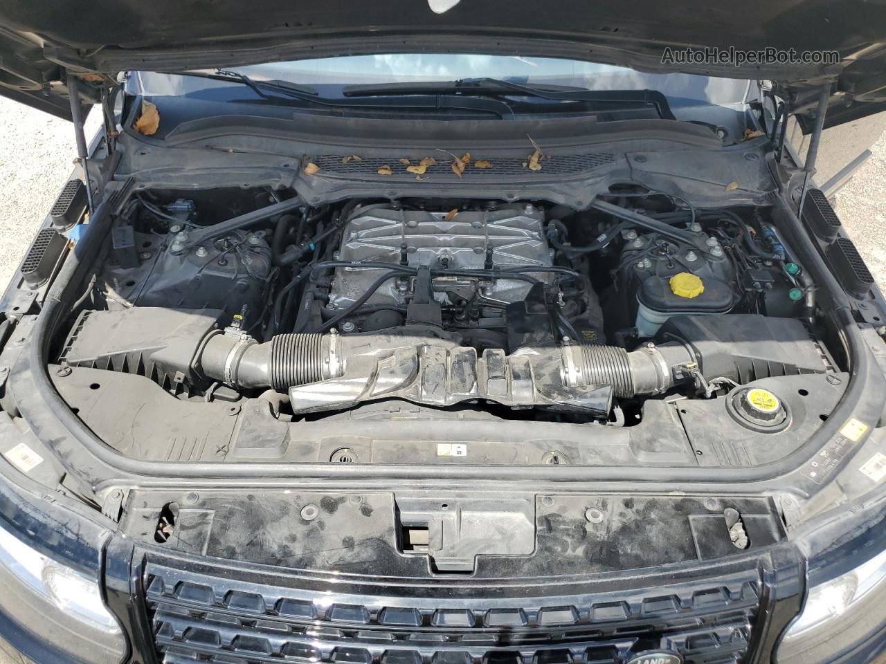 2014 Land Rover Range Rover Supercharged Черный vin: SALGS2TF7EA174839