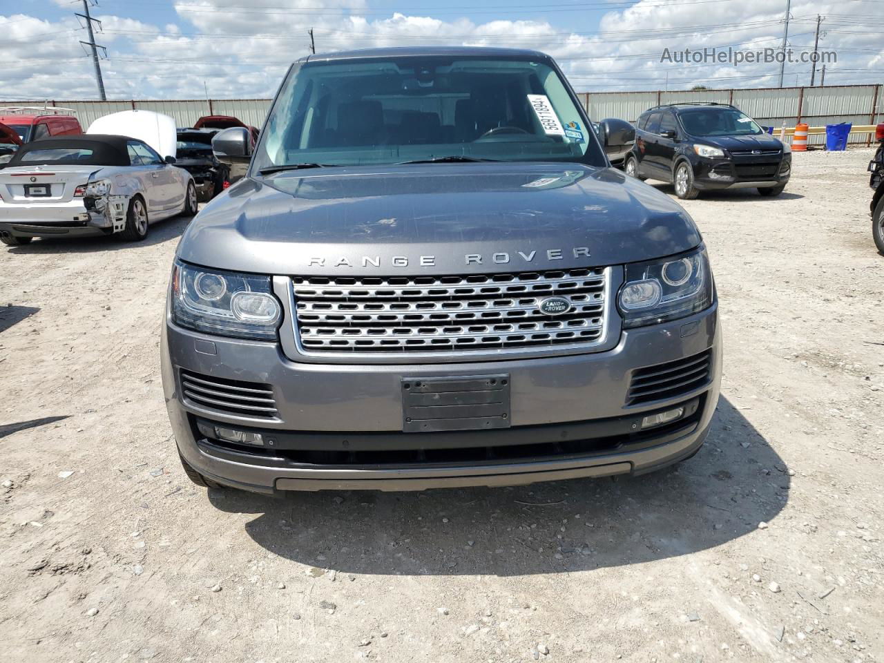 2015 Land Rover Range Rover Supercharged Gray vin: SALGS2TF7FA208926