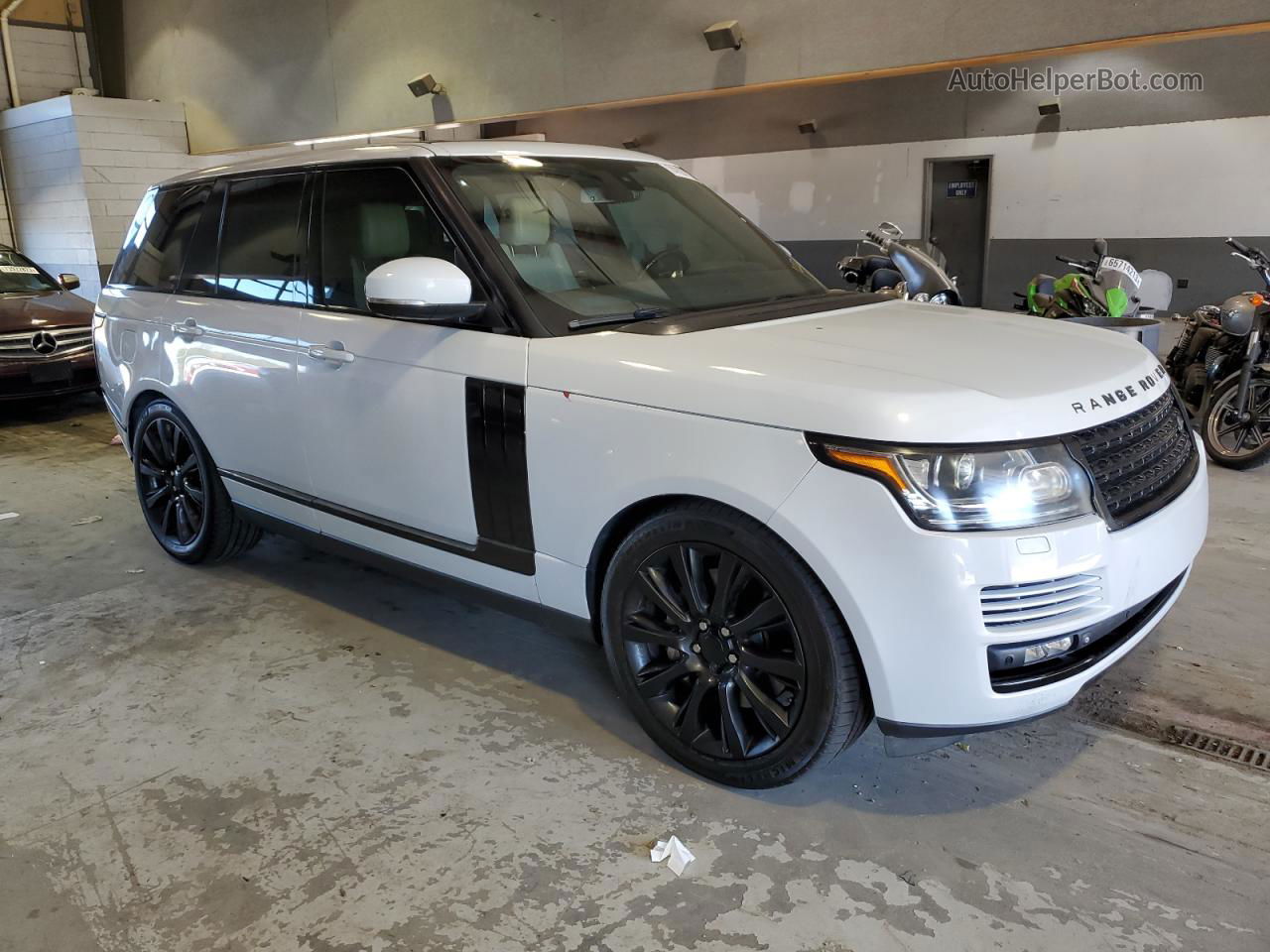 2015 Land Rover Range Rover Supercharged Белый vin: SALGS2TF7FA221918