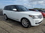 2015 Land Rover Range Rover Supercharged White vin: SALGS2TF8FA199864