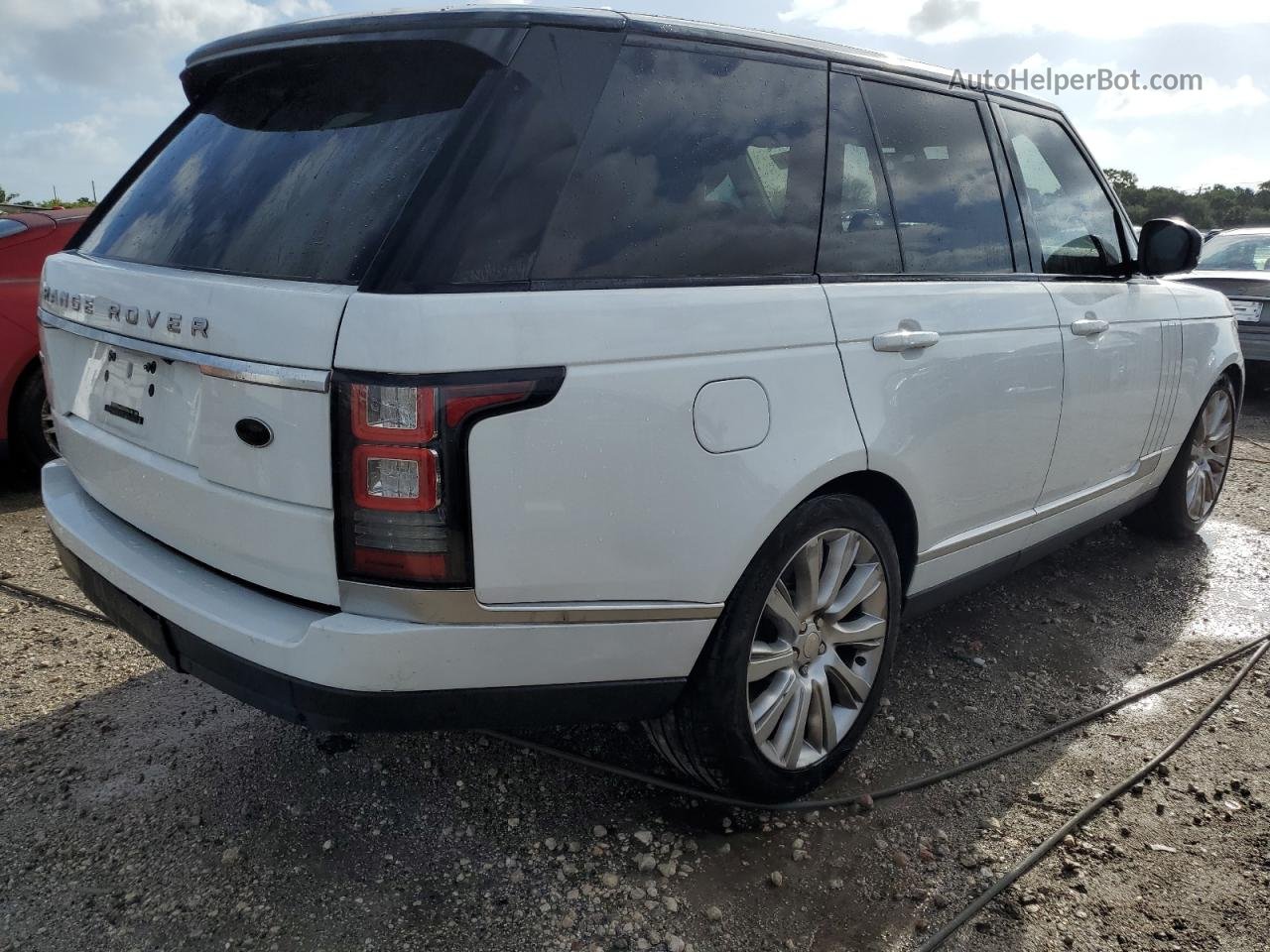 2015 Land Rover Range Rover Supercharged Белый vin: SALGS2TF8FA199864