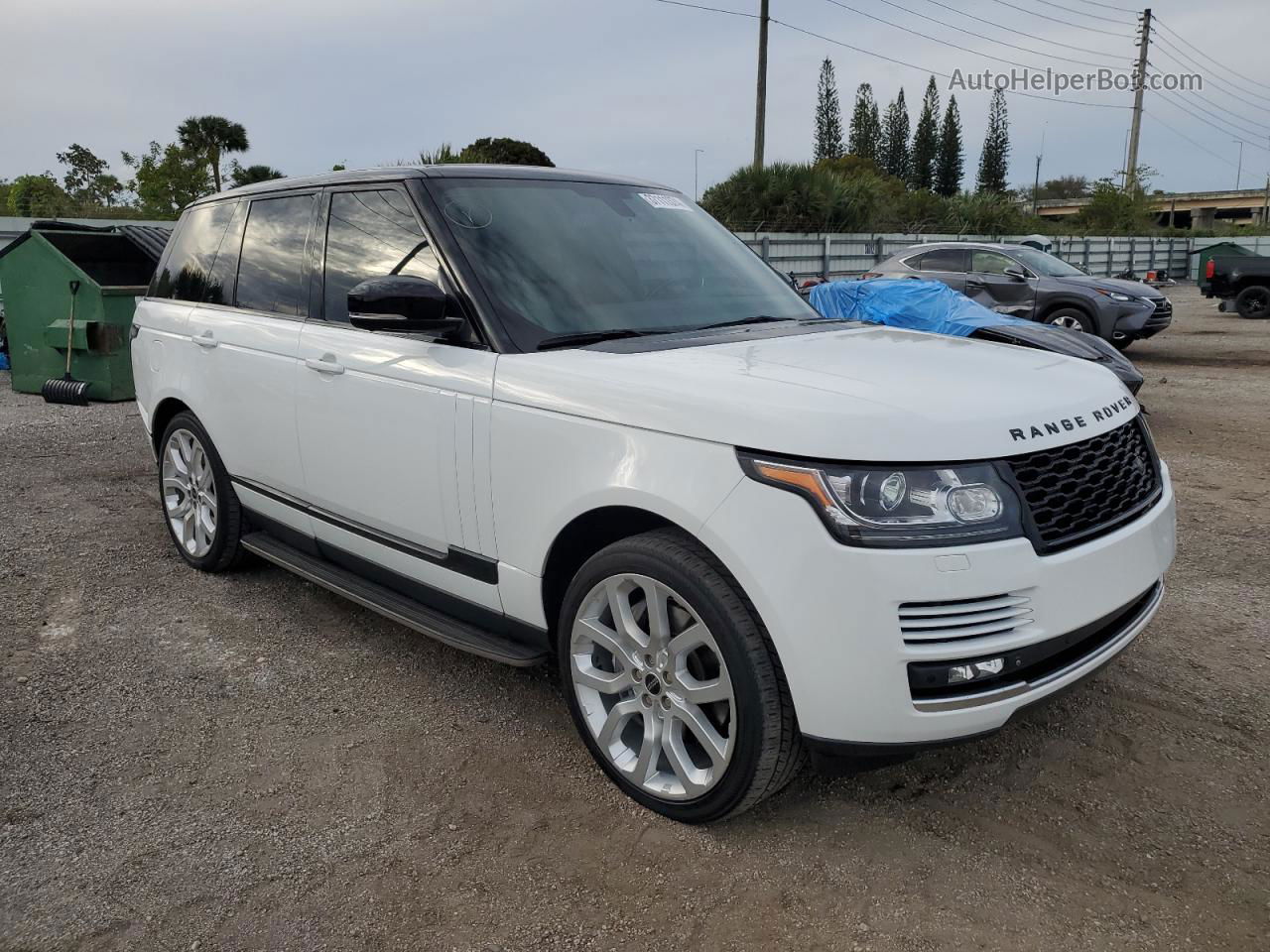 2015 Land Rover Range Rover Supercharged Белый vin: SALGS2TF8FA214086