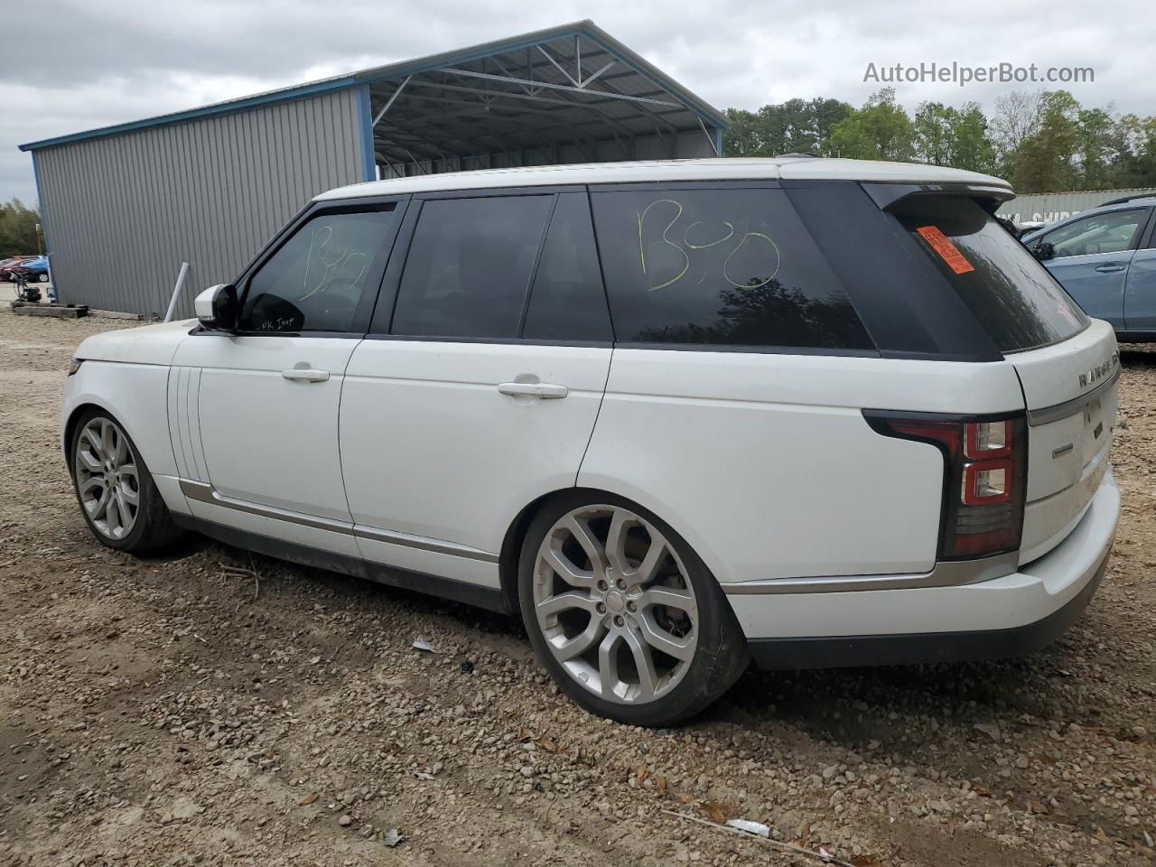 2014 Land Rover Range Rover Supercharged White vin: SALGS2TF9EA178035