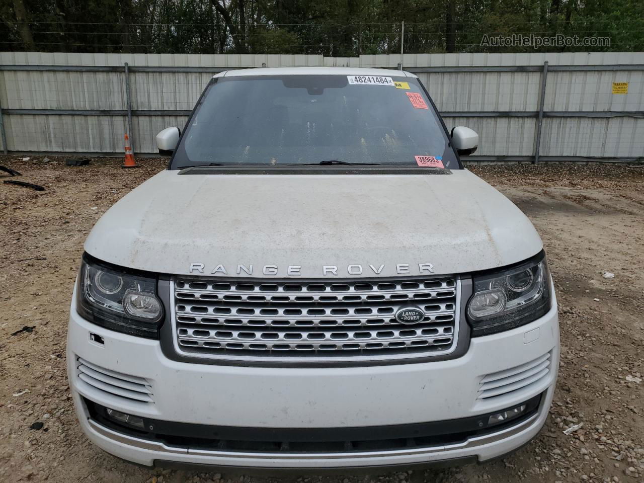 2014 Land Rover Range Rover Supercharged White vin: SALGS2TF9EA178035