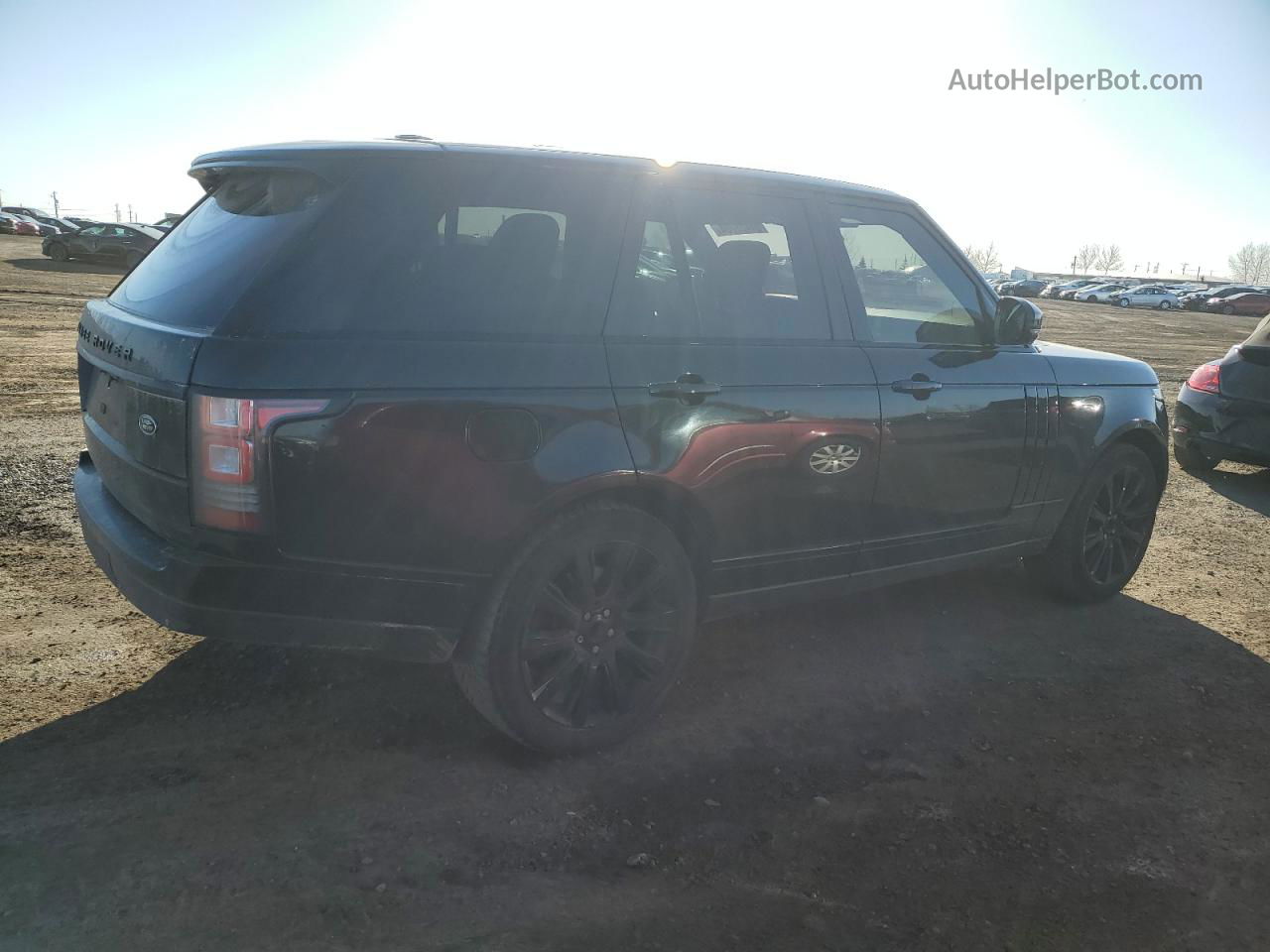 2014 Land Rover Range Rover Supercharged Черный vin: SALGS2TF9EA196177