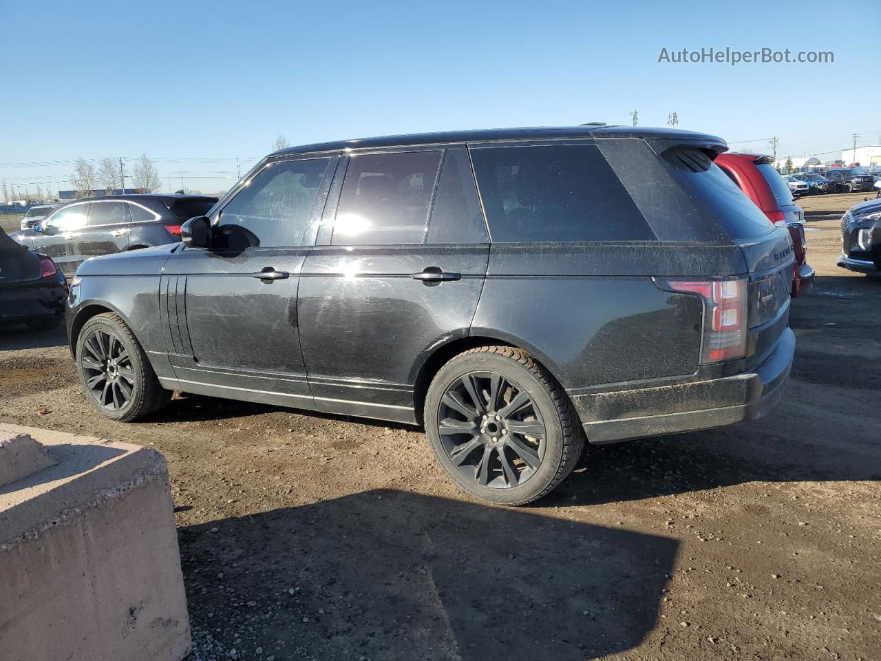 2014 Land Rover Range Rover Supercharged Black vin: SALGS2TF9EA196177