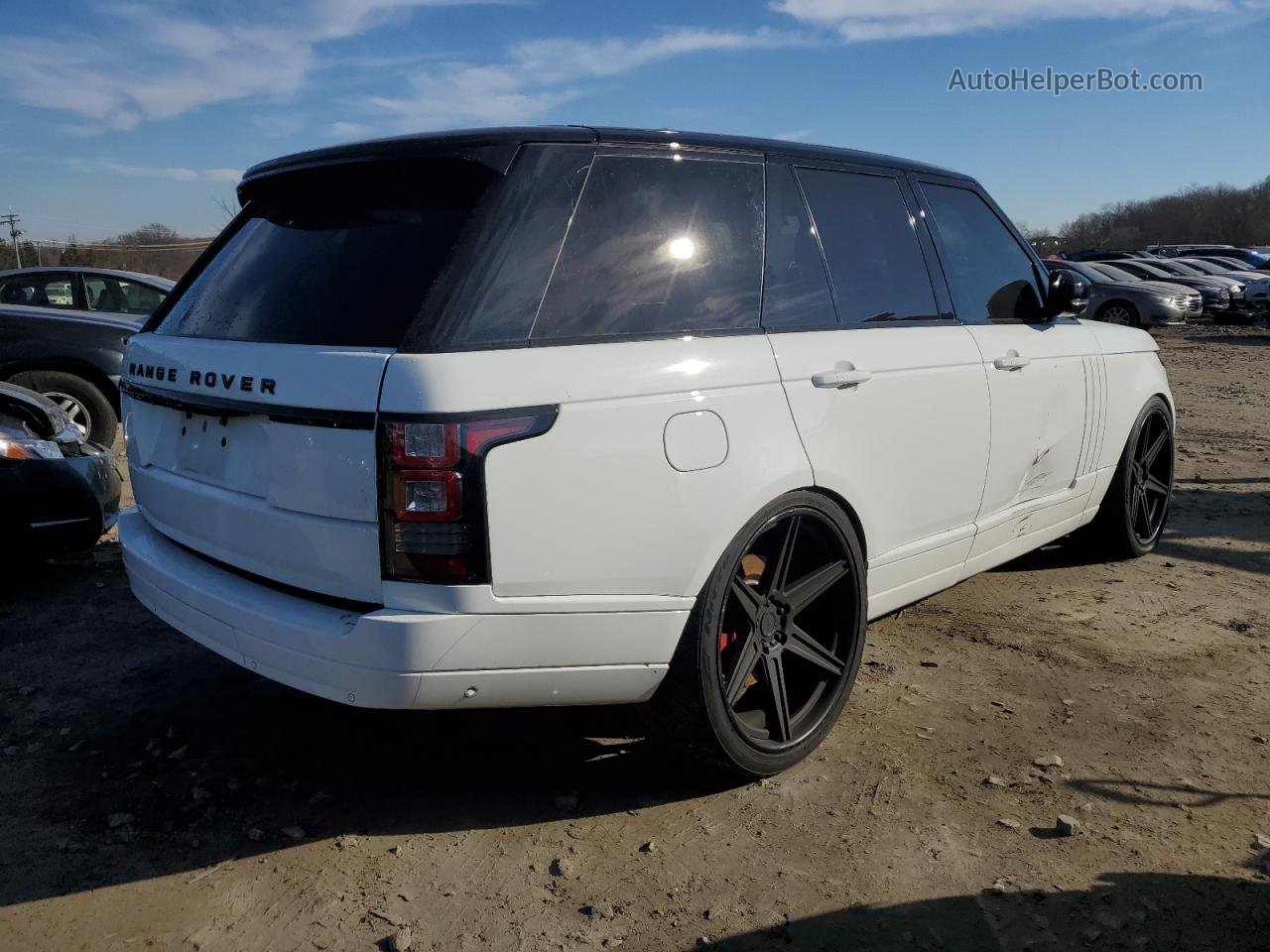 2015 Land Rover Range Rover Supercharged White vin: SALGS2TF9FA204473