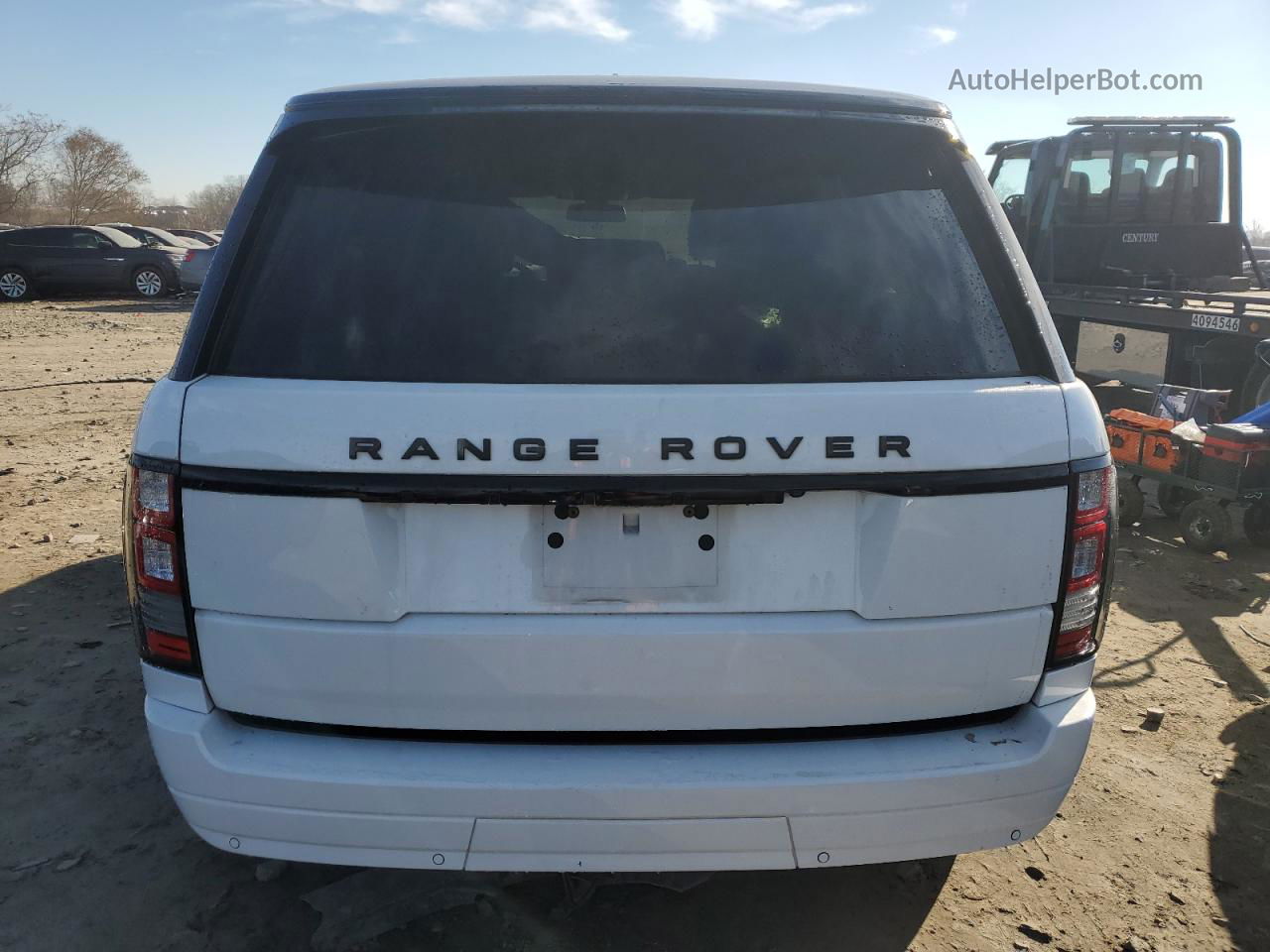 2015 Land Rover Range Rover Supercharged White vin: SALGS2TF9FA204473